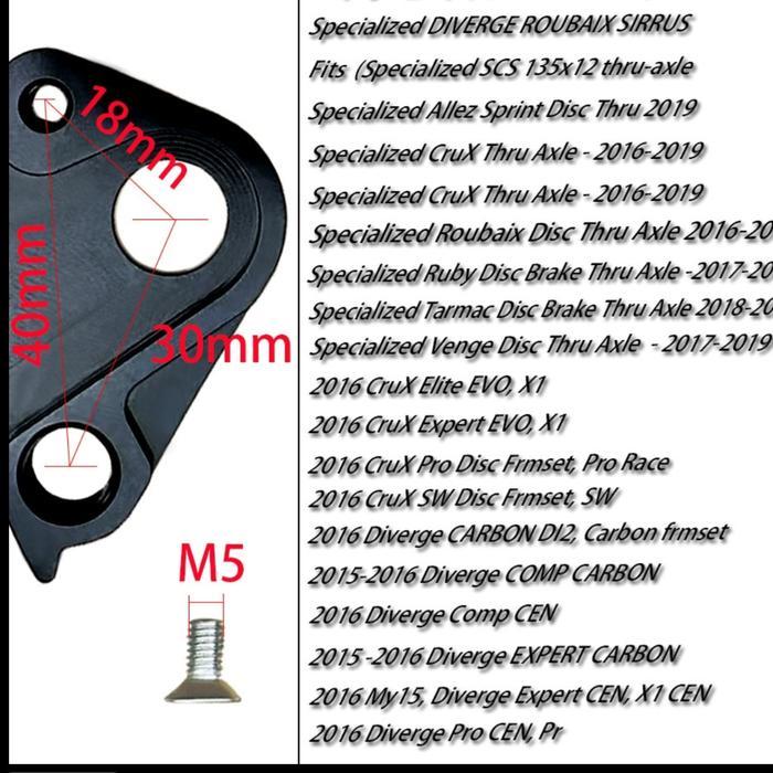 Dropout Anting Rd Specialized Allez Sprint Diverge Roubaix Sirrus Crux TAD178