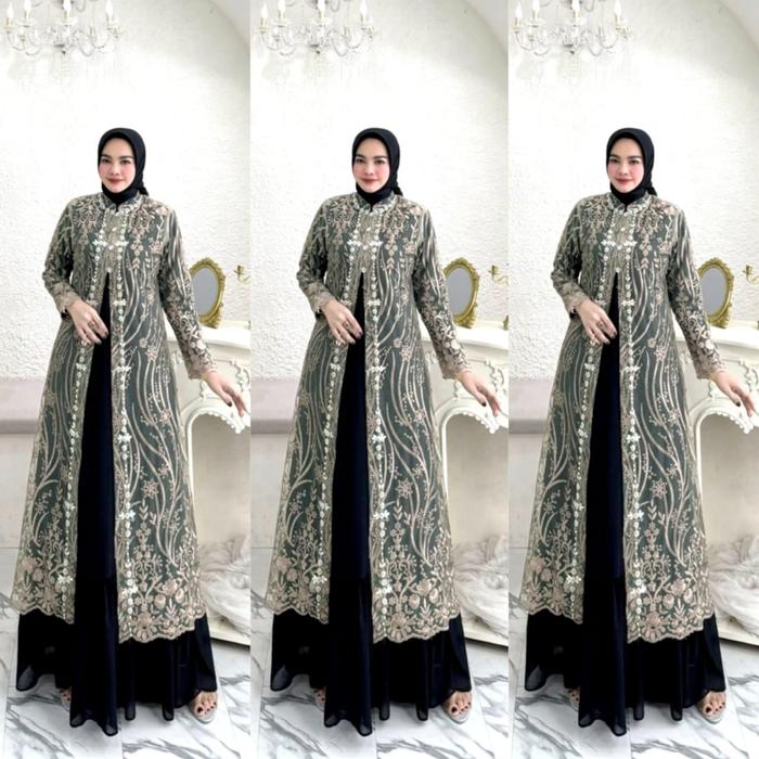 Yumna Set Gamis Outer By Original Brand