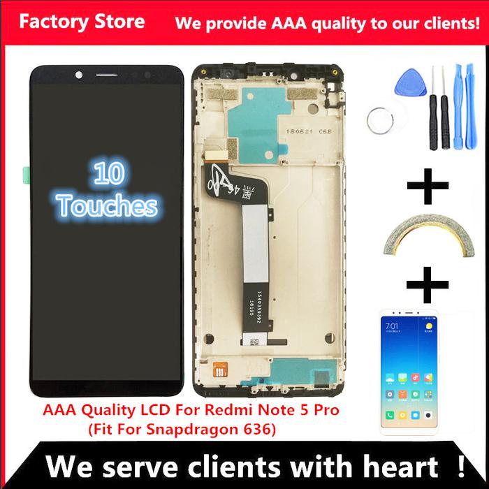 10-Touch AAA Quality LCD+Frame For Xiaomi Redmi Note 5 Pro LCD