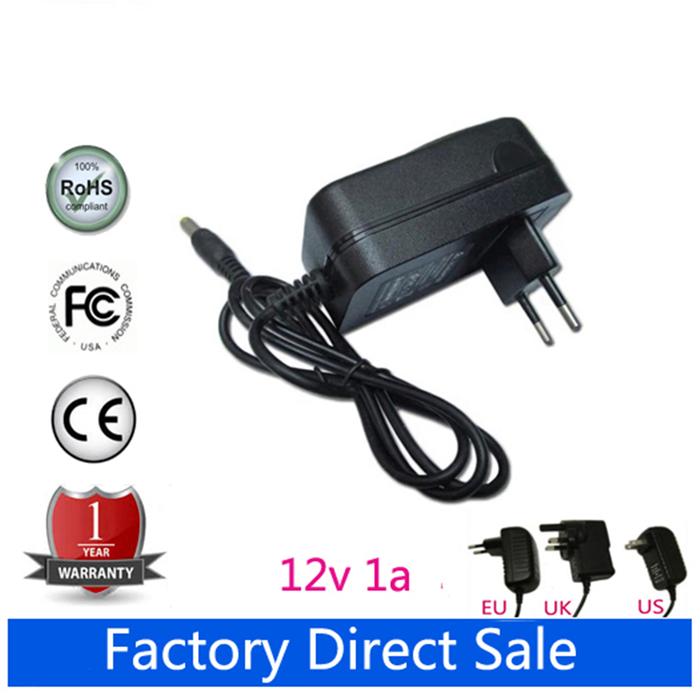 12V 1A Universal AC DC Power Supply Adaptor Charger Dinding untuk