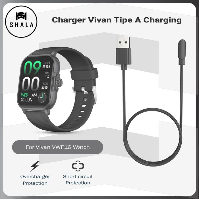 Kabel Charger Vivan VWF16 Smartwatch Tipe A Charging
