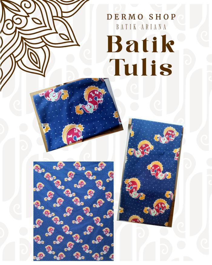 Ariana Authentic Batik - Kuda Lumping Navy - Batik Tulis Asli