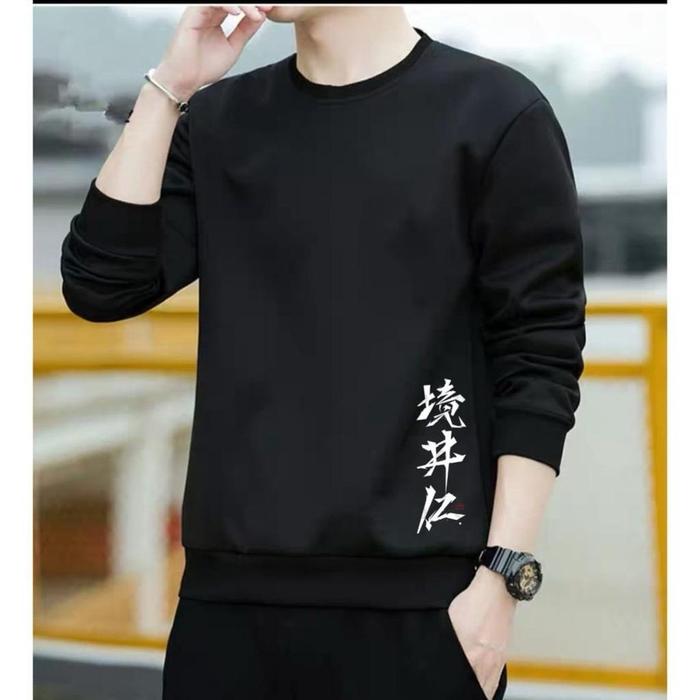 CREWNECK UNISEX KANJI BAJU LENGAN PANJANG KANJI