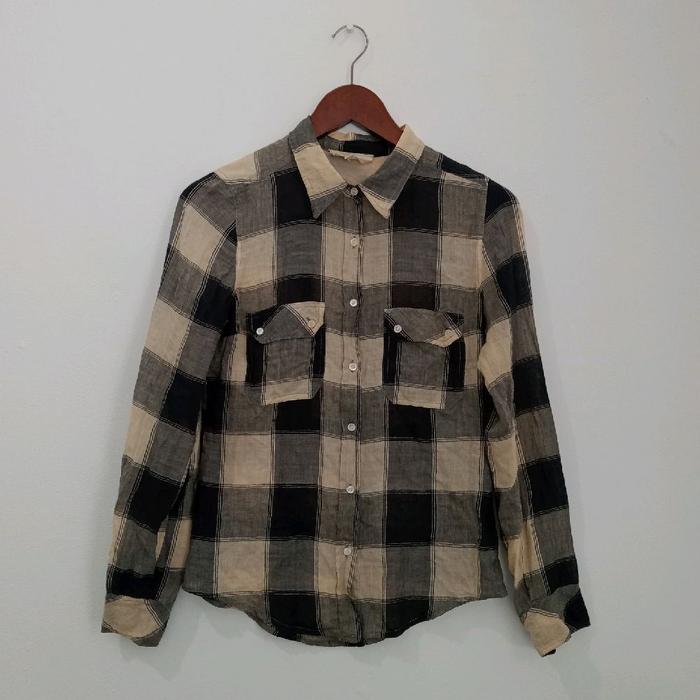 Isabel Marant Etoile Plaid Blouse