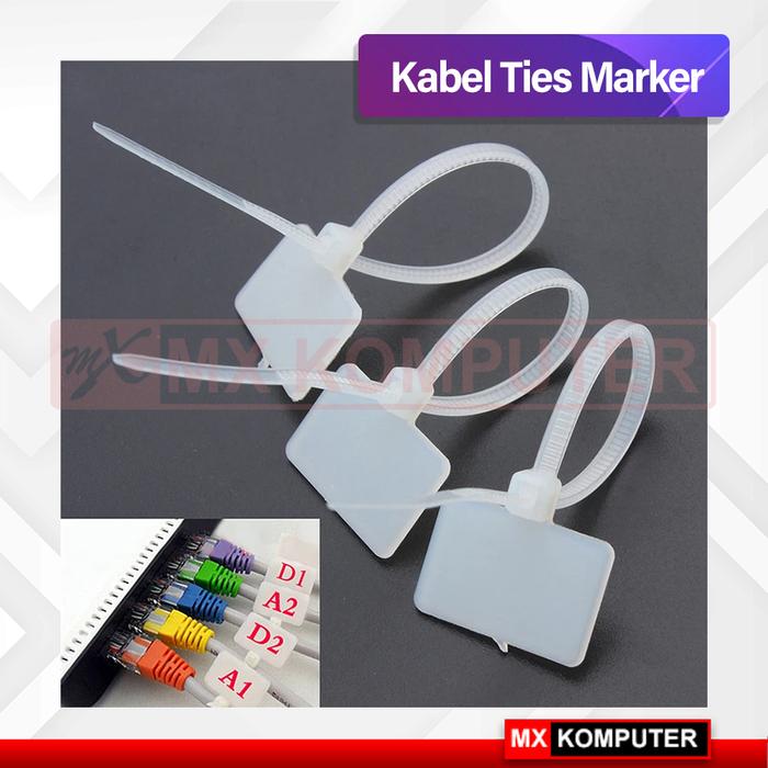 Kabel Tis Tie Ties Cable Label Maker Marker Name Tag Label Pengikat