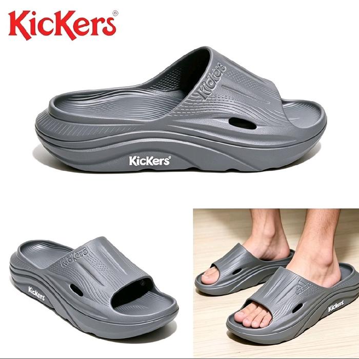 Kickers Sandal Kickers Pria Wanita Original Empuk Ringan Anti Licin - Sandal Rumah Santai Jalan Outd
