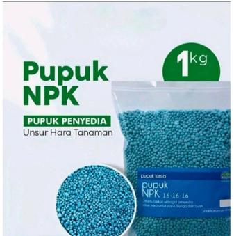 Pupuk NPK161616 Penyubur Tanaman Dan Perangsang Pembuahan 1kg.