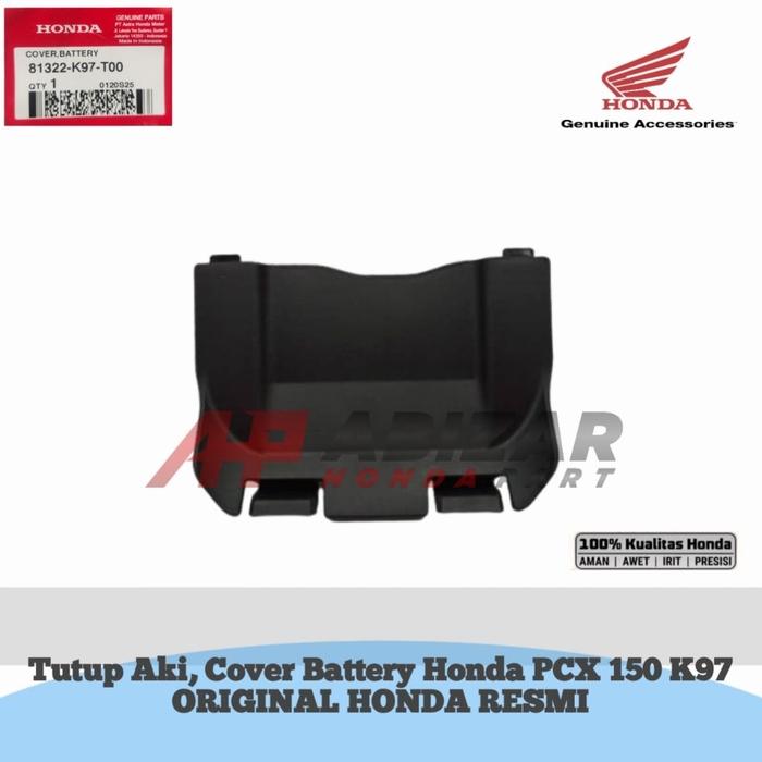 81322-K97-T00 Tutup Aki, Cover Battery Honda PCX 150 K97 ORIGINAL HONDA RESMI