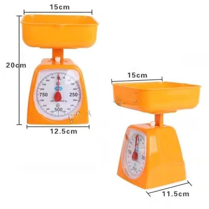 WM Timbangan Kue 5 KG Timbangan Duduk Dapur Analog Kitchen Scale Alat Ukur Berat Tepung Gula Pasir