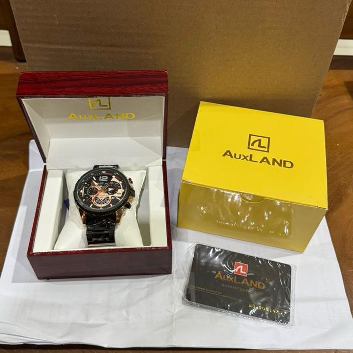 2- AuxLand Jam Tangan Pria AuxLand Dengan Desain Elegan dan Fungsi Chronograph Terbaik