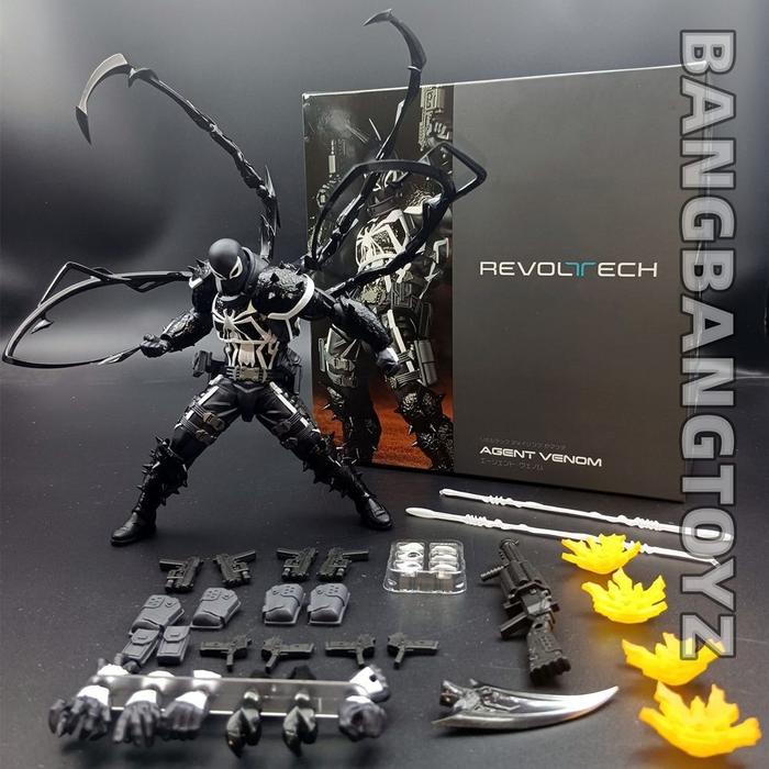 Venom Revoltech Amazing Yamaguchi Figures Agent Venom Anime Figure Model Eugene Thompson Revoltech A
