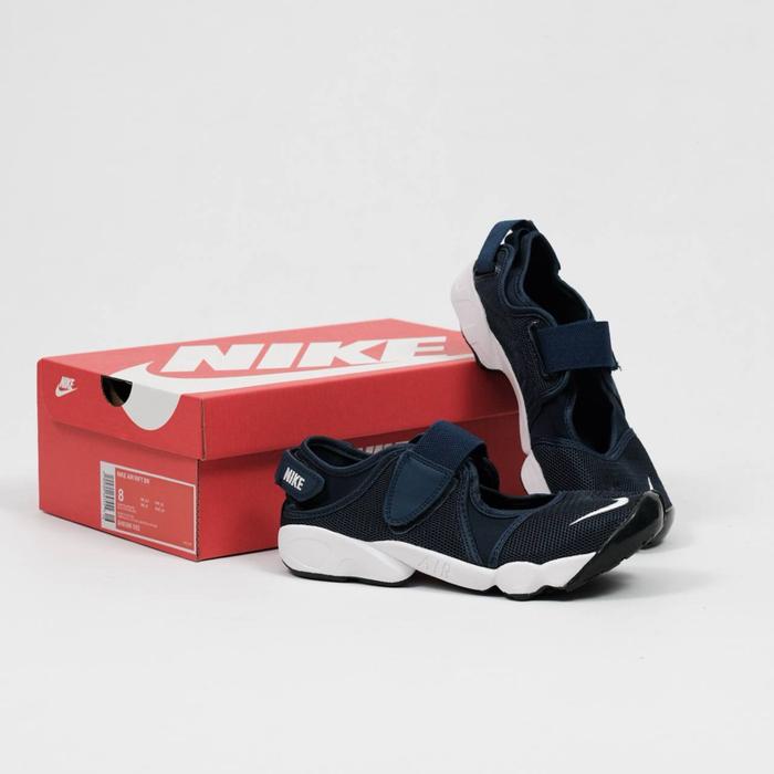 Sepatu Nike Air Rift Breathe Navy White