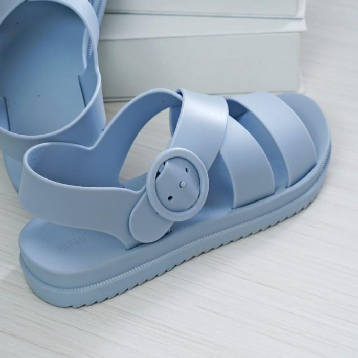 B☛KC ACE - ATARU UKURAN 40 SANDAL WANITA X STRAP - BIRU D♪UE