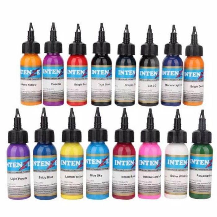 TINTA INTENZE TATO INTENZE 15ml TATO/TATTOO/TATOO Black Red