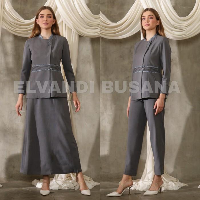 Diskon Blazer Wanita Baju Kerja Kantor Seragam PDH PNS Pemda Dinas Guru ASN Wanita Atasan Kombinasi 