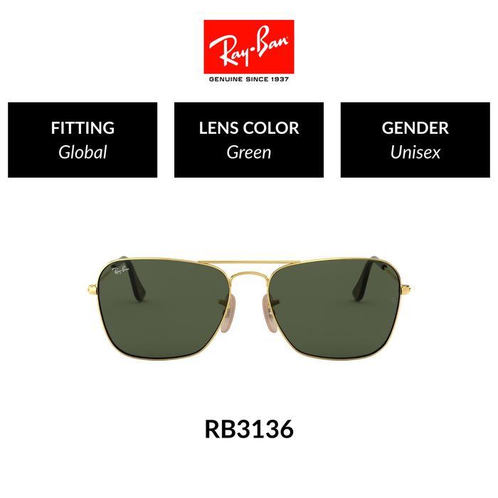 RAY-BAN CARAVAN | RB3136 181 | Global Fitting | Kacamata Hitam | 58mm