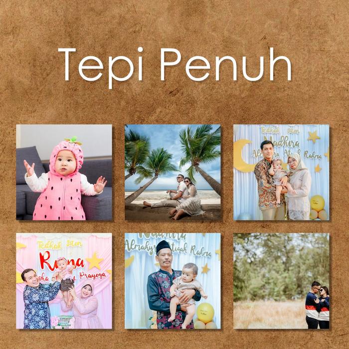 TERLARIS Cetak Foto Bingkai | 15 pcs Foto Tempel Tanpa Paku | Sudah dilengkapi perekat khusus tingga