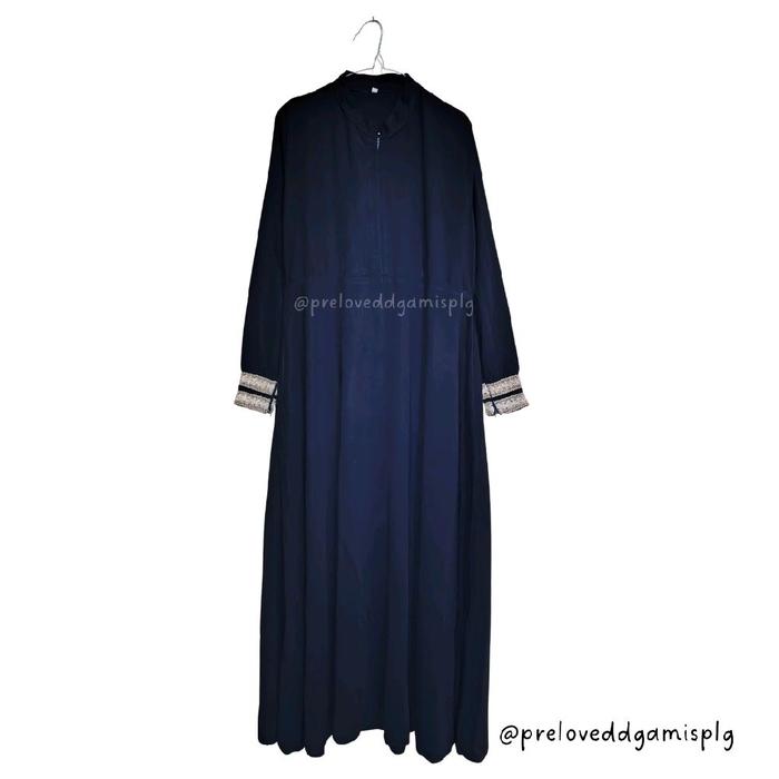[Preloved] Gamis Muslimah/Wanita Elegan Hitam Polos (Gamis, Muslimah, Preloved, Bekas)