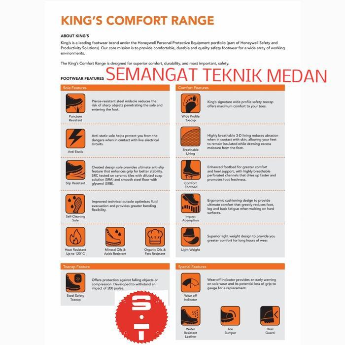 Flash Sale / Kws200X Sepatu Safety Pendek Tali Shoes King'S Honeywell Kws 200 X
