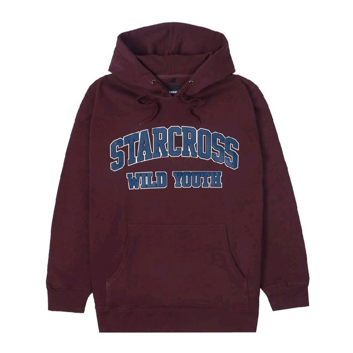 Sweater Hoodie Starcross Blue Edmun Print Logo Sablon