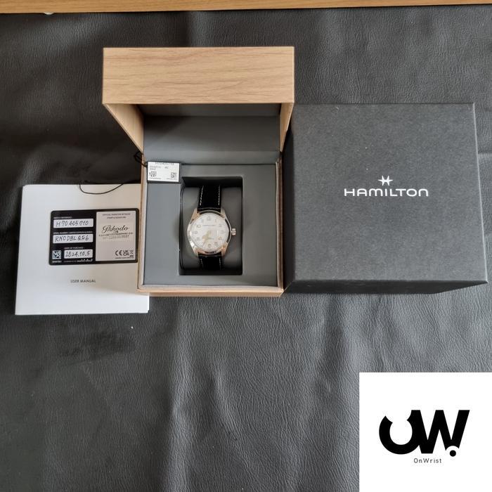 HAMILTON KHAKI FIELD MURPH WHITE 38MM