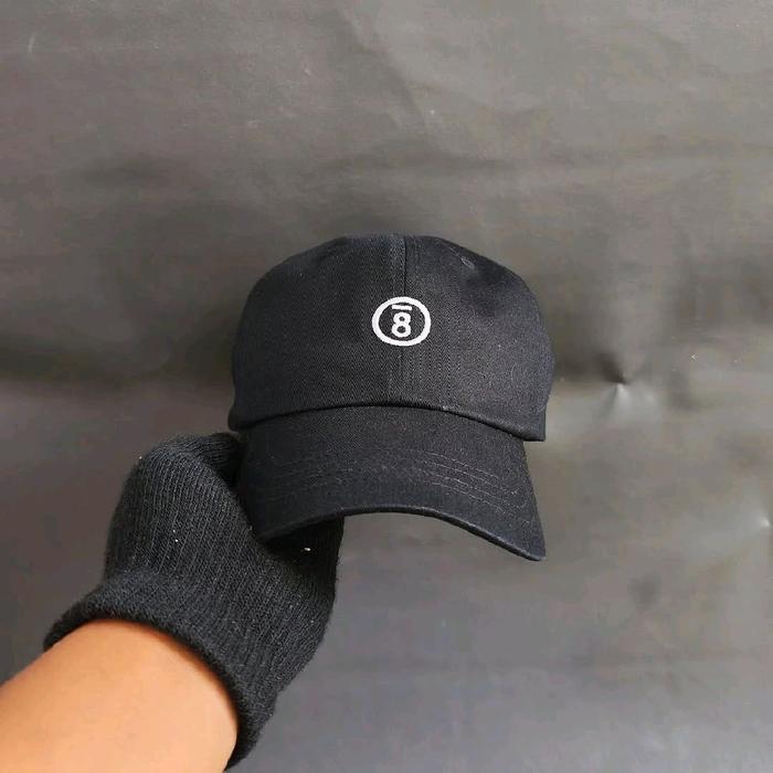 Topi Simple Cap Unisex Pria Wanita BORN CHAMPS Hitam