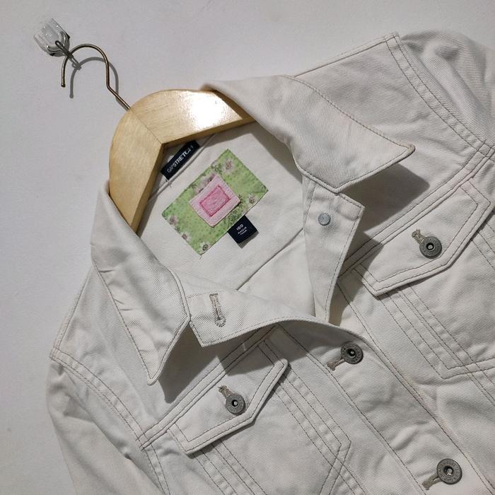Jaket Jeans Gap Stretch Basic Putih