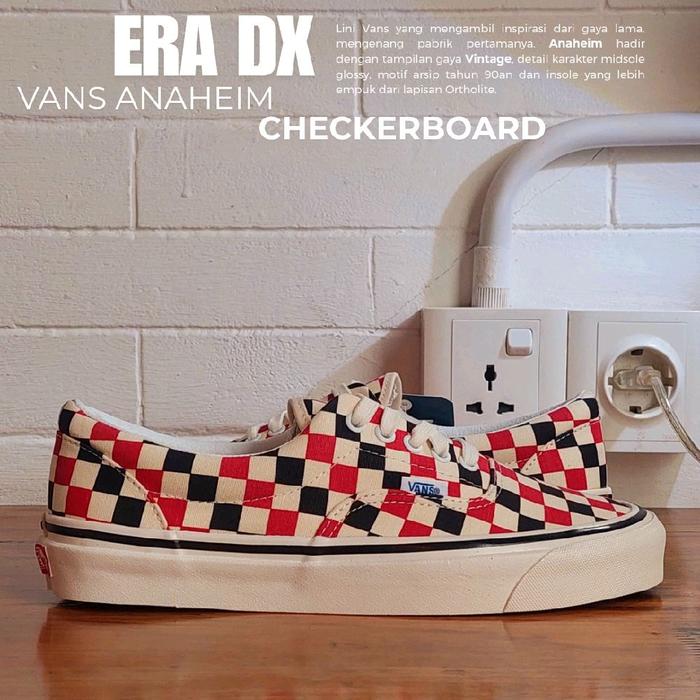 Vans Era 95 DX Anaheim OG Checkerboard Sepatu Casual Original Official Store Vans Indo PT Navya Size