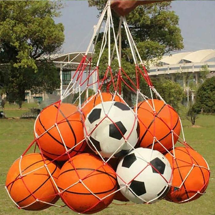 Jaring Wadah Bola Tas Jaring Penyimpanan Bola Sepak Voli Tas Jaring Bola Sepak Jaring Tempat Bola