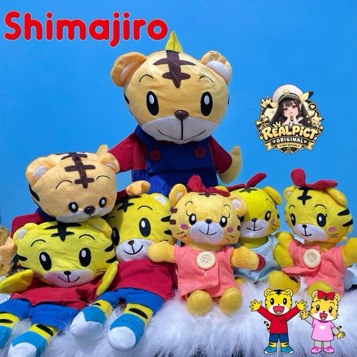 BONEKA SHIMAJIRO AND FRIEND ORIGINAL | Boneka Shimajiro Original Boneka Tangan Tas Anak Boneka Anak 