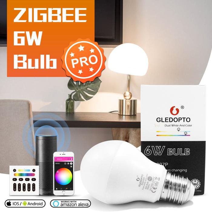 6W Pro RGB LED Light Bulbs Dimmable Bulb Dimmable Compatible with
