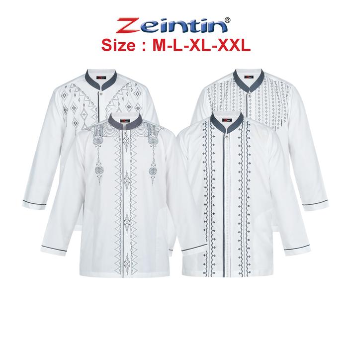 Zeintin - Baju Koko Dewasa Lengan Panjang Terbaru Bahan Katun Microtex AT Muslim Pria   Kurta Atasan