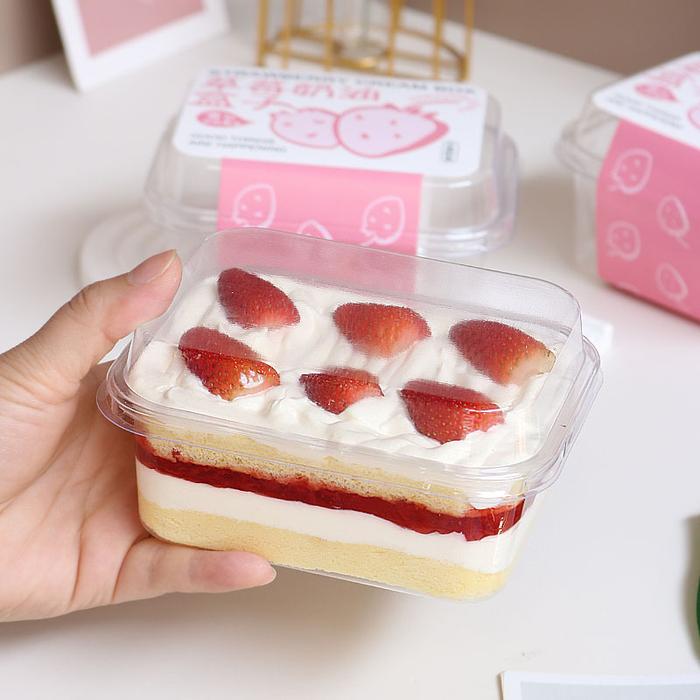 korean Dessert Box Premium TUTUP TINGGI BESAR Cup Puding Tiramisu Kue 10pcs