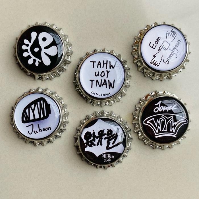 PIN TUTUP BOTOL CORTIS BROS MEMBER CROWN BOTTLE 30 mm
