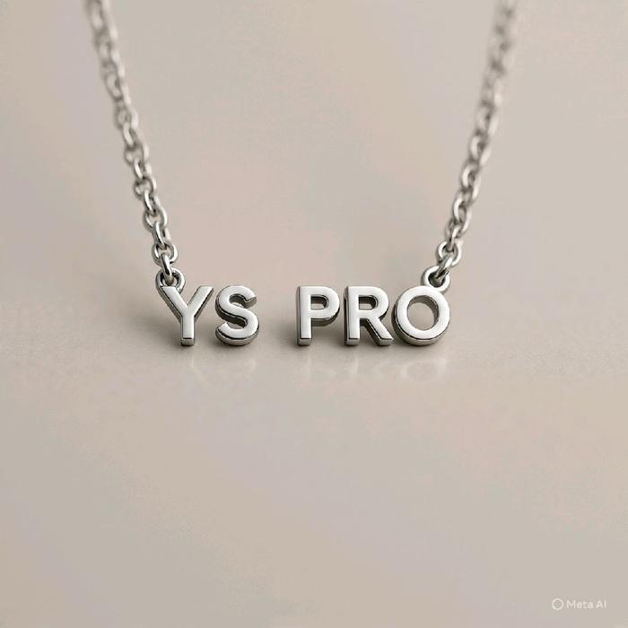 Kalung liontin motif nama kostum YSPRO