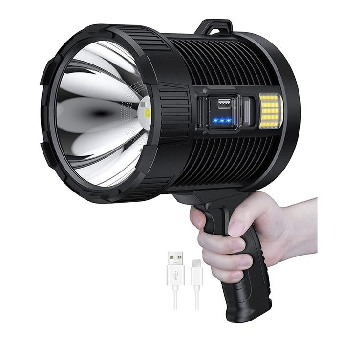 Rechargeable Spotlight,100000 Lumens LED Spot Lights Handheld Large