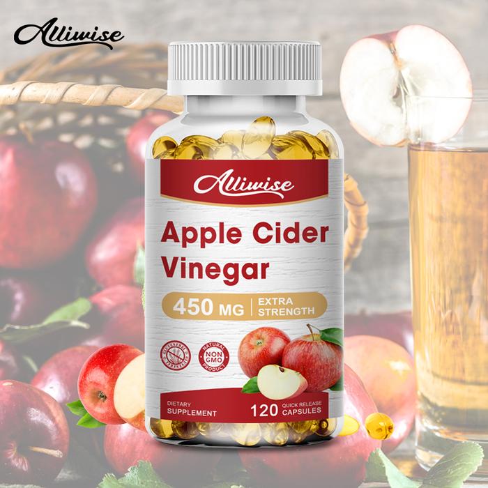 Alliwise Apple Cider Vinegar Slimming Capsules Natural Digestion for