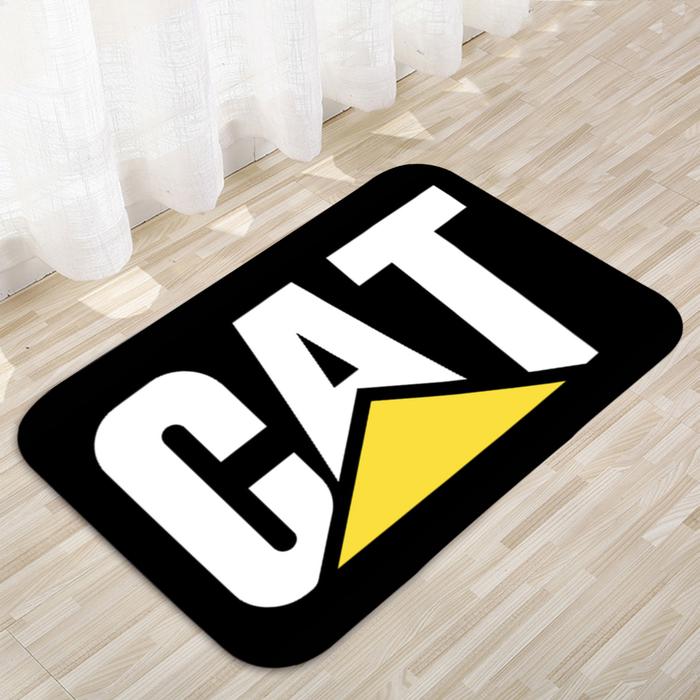 Caterpillar Engineering Machine Floor Mats Home Rug Rectangular Door