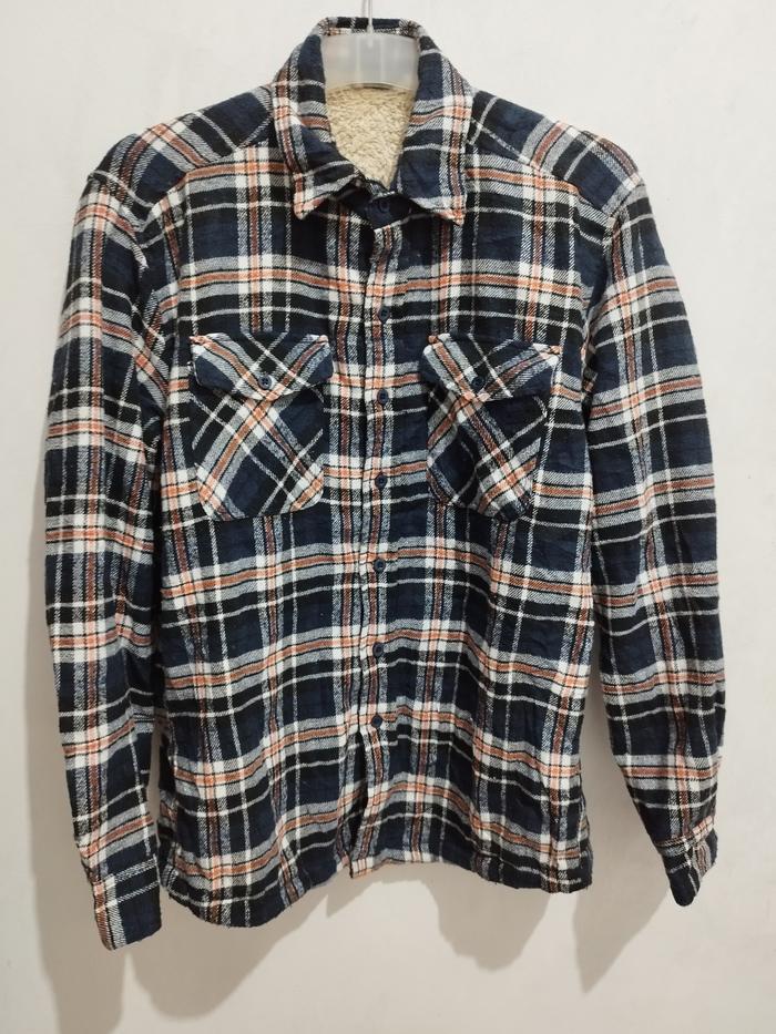 TKTT 004 - KEMEJA FLANEL LENGAN PANJANG JAKET FLANEL TEBAL PRIA
