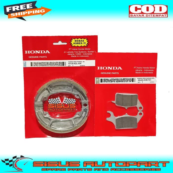 KAMPAS REM BEAT FI BEAT DELUXE VARIO FI SCOOPY FI SPACY BEAT ESP / PAKET KAMPAS REM DEPAN BELAKANG B