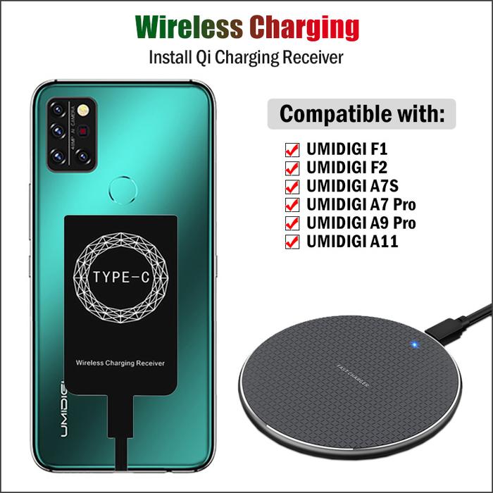 Qi Wireless Charging Receiver for UMIDIGI A11S A11 Pro Max A13S A13