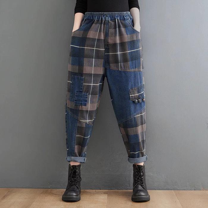Lc574 Premium Overisized Retro Celana Jeans Fashion