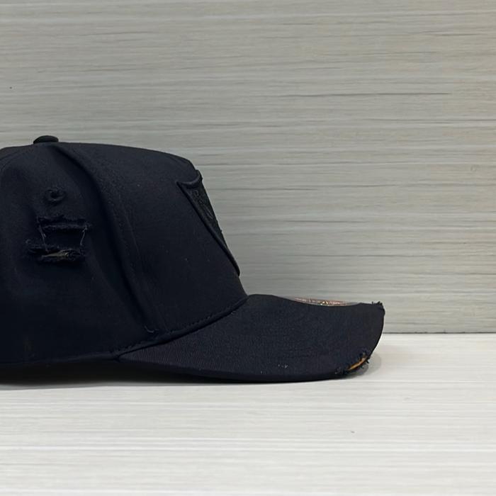 TOPI BASEBALL full hitam rider robek robek