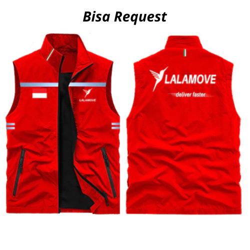 Rompi Lalamove Terbaru- Rompi Petugas lapangan lalamove,Bisa Request Logo Dan nama