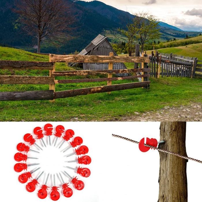 10pcs/Set Isolator Pagar Listrik Accessories Insulator Pagar Listrik Electric Fence Insulator Ring K
