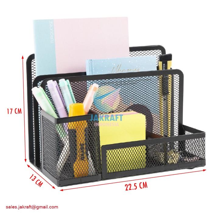 READY (1 Unit) Desk Set Jaring JOYKO DS-21 Tempat Alat Tulis Pensil Meja Pen Stationery Stand Holder
