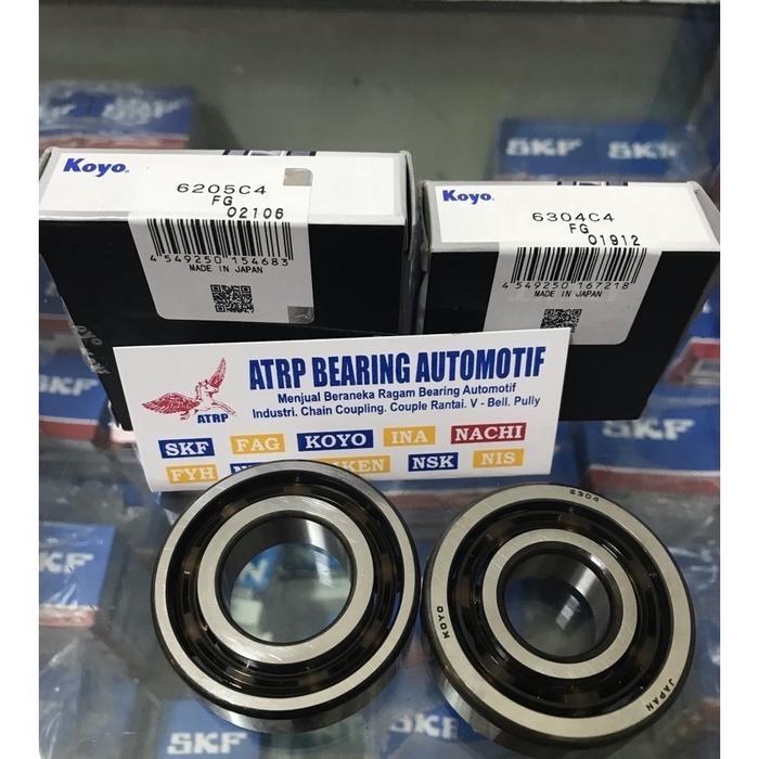 Bearing Kruk As Tipe 6205 C4 FG dan 6304 C4 FG KOYO Jepang untuk Motor Yamaha RX King, RXZ, RZR, Jup