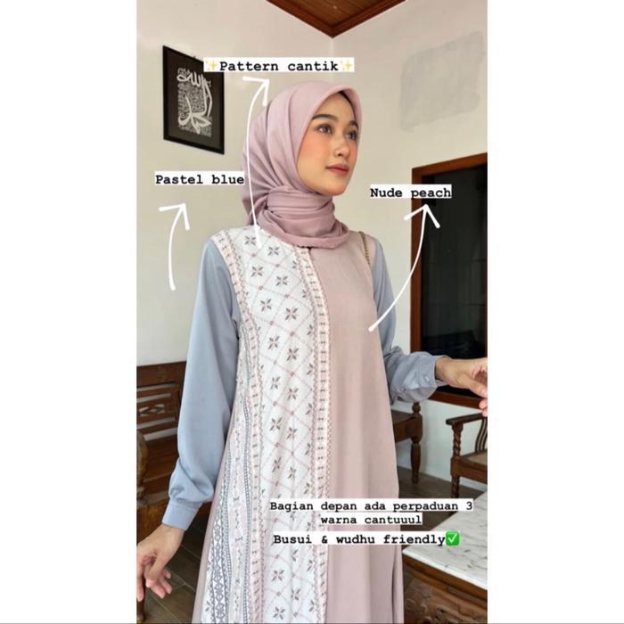 Nafisha daily dress gamis bahan premium by 4season hijab