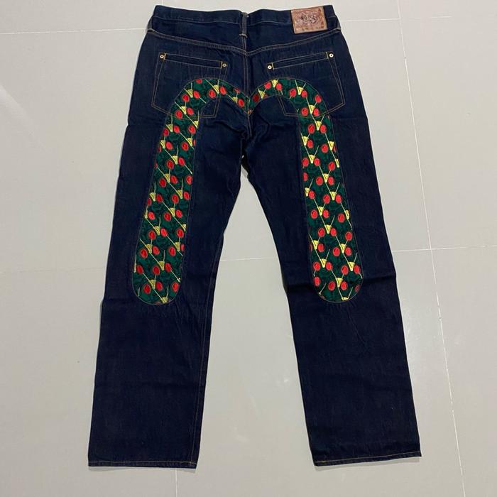 Evisu Kamen Rider Style Daicock No.3 lot 2000 Selvedge Denim jeans big logo