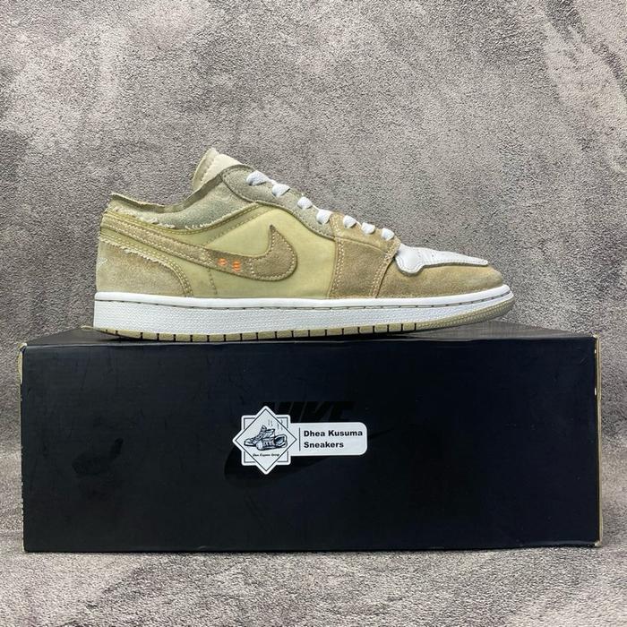 Sepatu Second Nike Air Jordan 1 Low Craft Inside Out White Phantom Size 41 Original Guarantee 100%